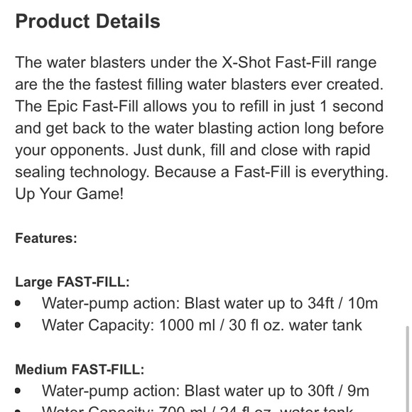 X-Shot Fast-Fill water blasters. 3 pack - Picture 6 of 7